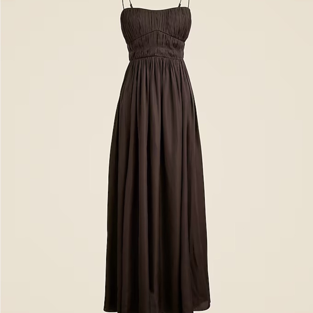 J. Crew Chocolate Brown Maxi Dress
